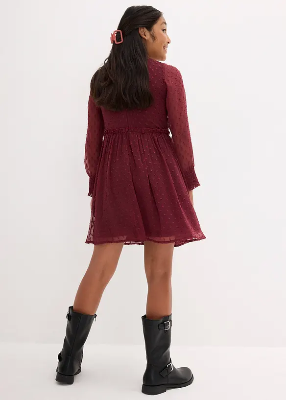 Robe de fête en crêpe pour fille, bonprix