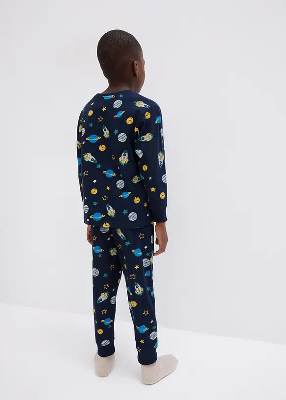 Lot de 2 pyjamas 100% coton, bonprix