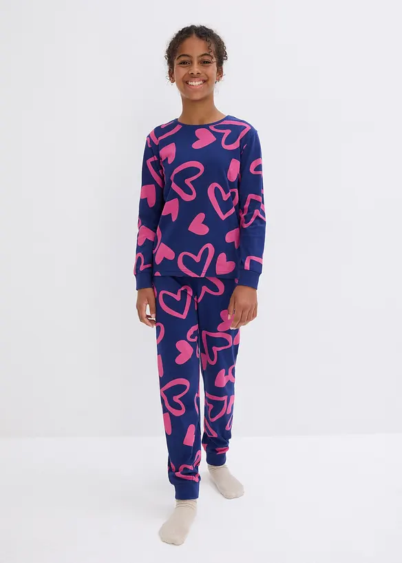 Pyjama aus reiner Bio-Baumwolle (2-tlg. Set), bonprix
