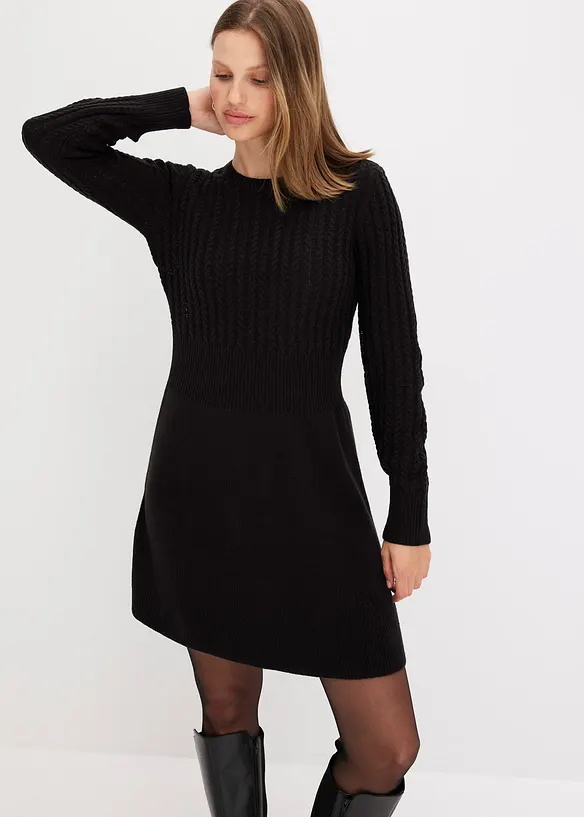 Robe en maille, bonprix