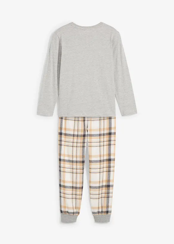Pyjama enfant avec pantalon en flanelle (ens. 2 pces), bonprix
