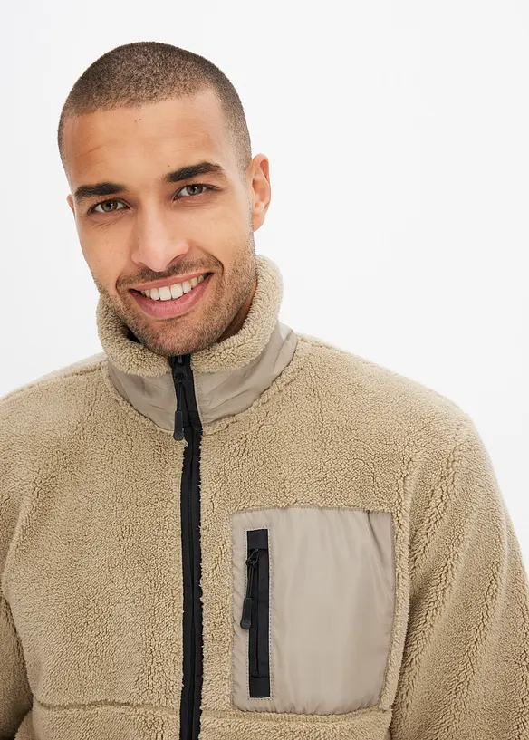 Teddy-Fleece Jacke, bonprix