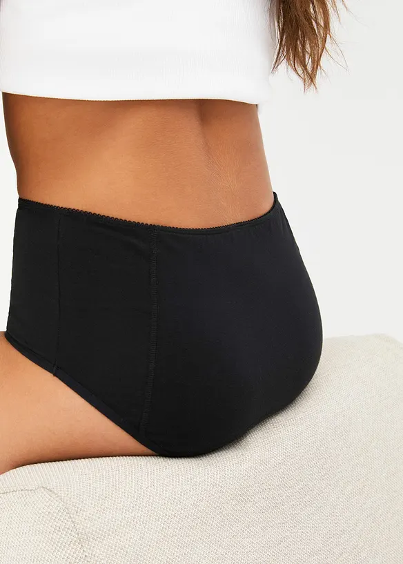 Lot de 2 culottes menstruelles Maxi, flux moyen, bonprix