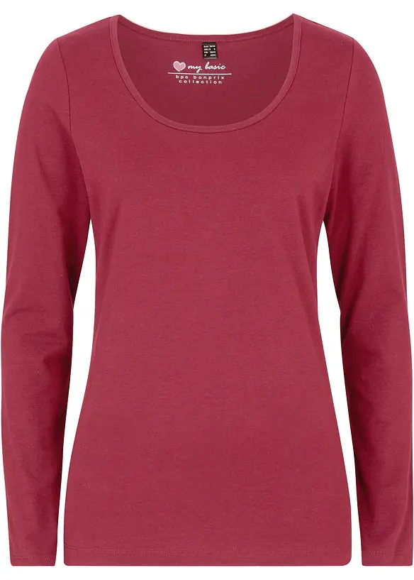 Figurbetontes Langarmshirt, bonprix