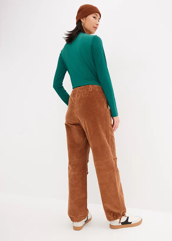 Pantalon en velours côtelé élastique, bonprix