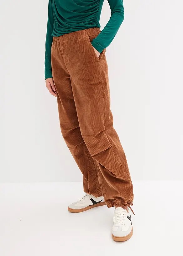 Pantalon en velours côtelé élastique, bonprix