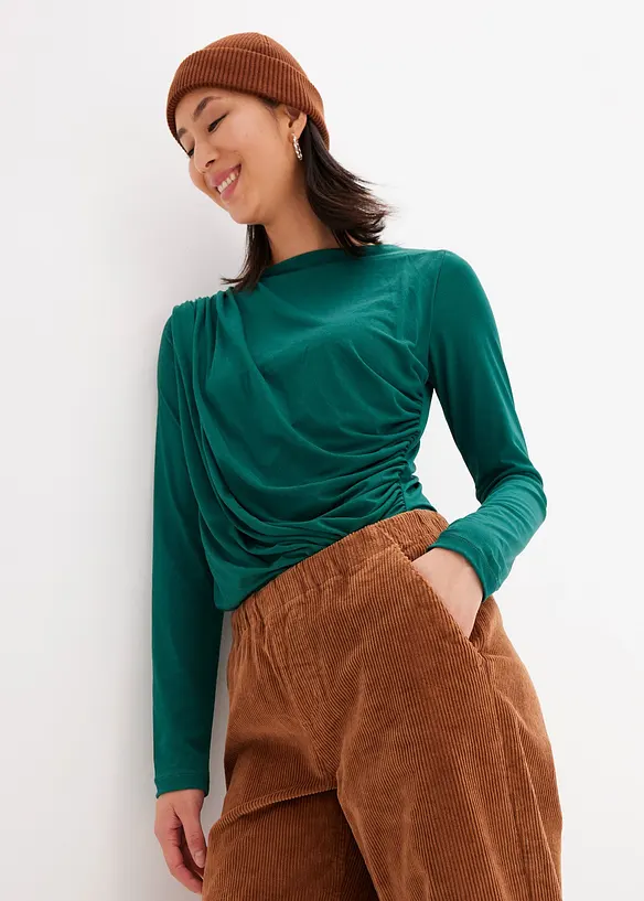 Pantalon en velours côtelé élastique, bonprix