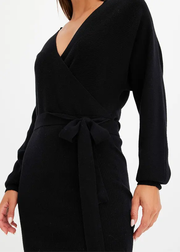 Robe fluide en maille de viscose mélangée, bonprix