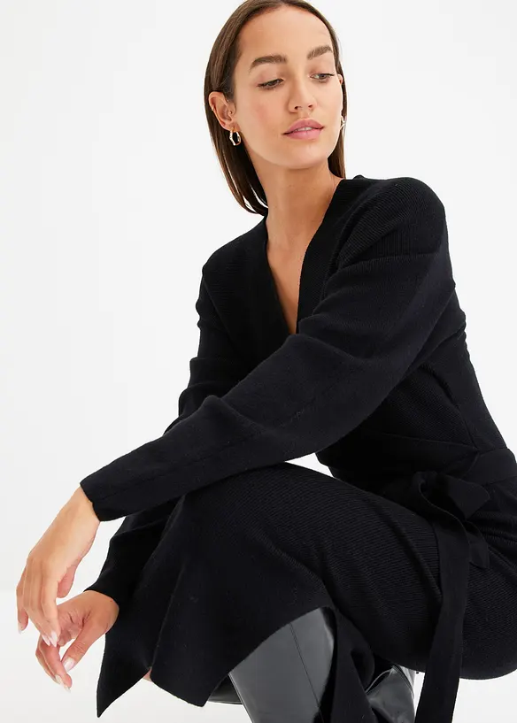 Robe fluide en maille de viscose mélangée, bonprix