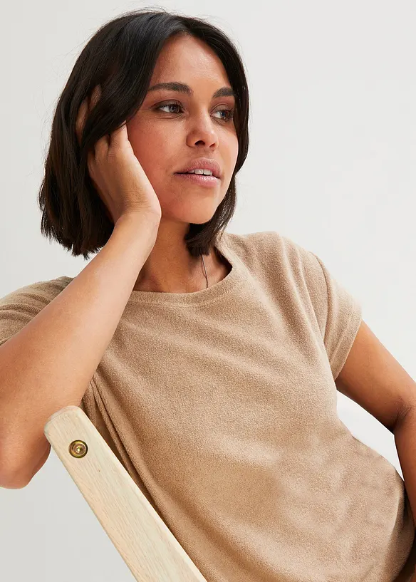 Robe jersey en tissu éponge, bonprix