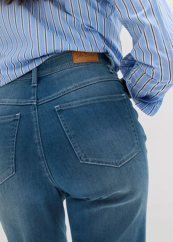Jean chaud Straight, taille haute, bonprix