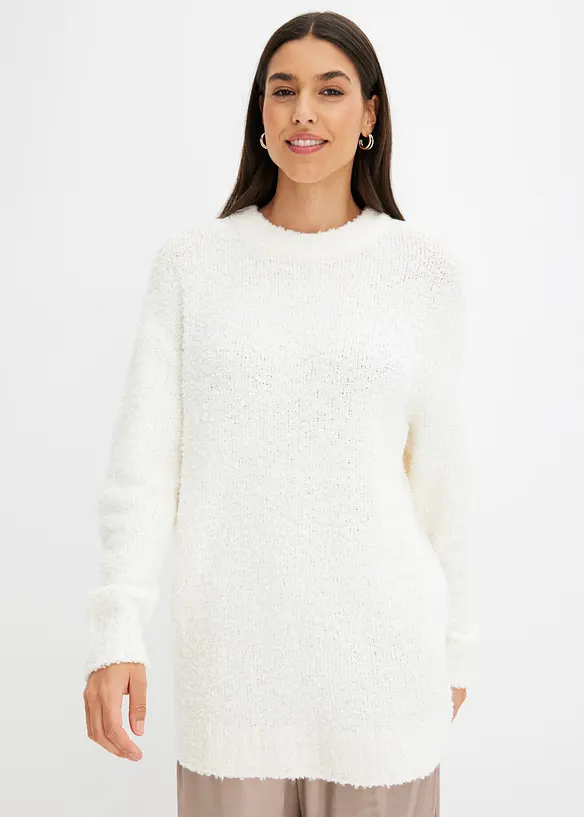 Oversize-Pullover aus Flauschgarn, bonprix