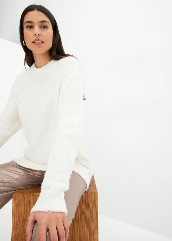 Oversize-Pullover aus Flauschgarn, bonprix