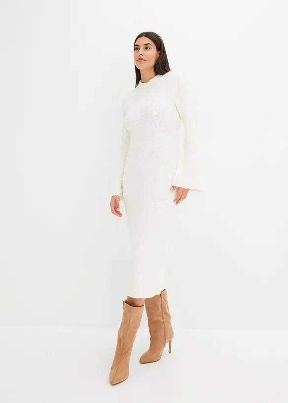 Robe en maille bouclette, bonprix