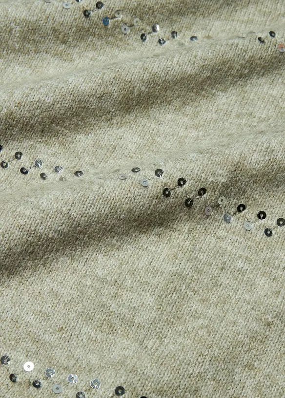 Pull boxy à sequins, bonprix