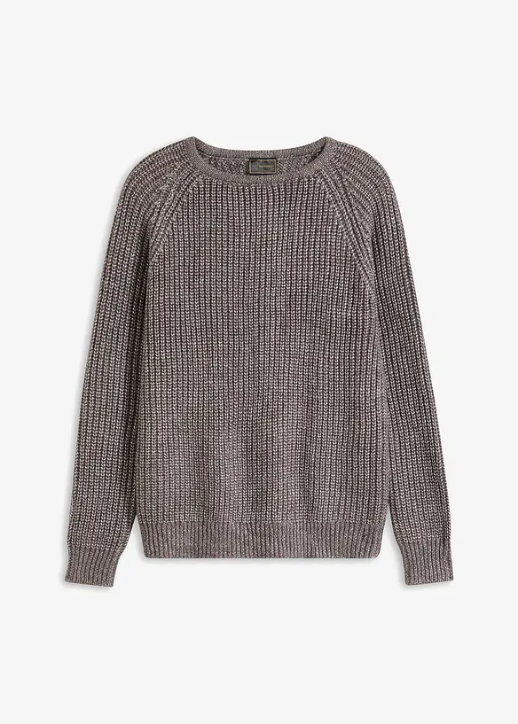 Grobstrickpullover mit Glanzgarn, bonprix