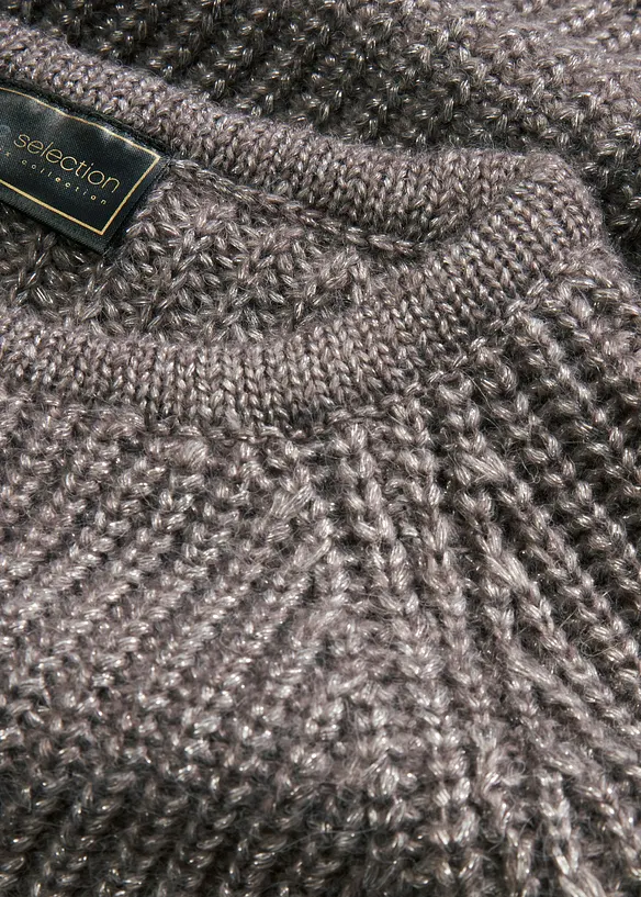 Grobstrickpullover mit Glanzgarn, bonprix
