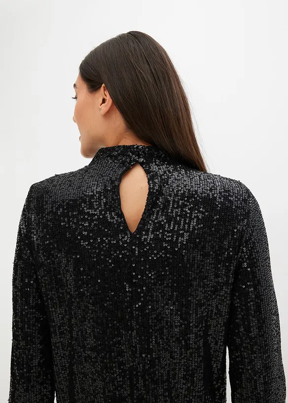 Schlupfbluse mit Pailletten, bonprix