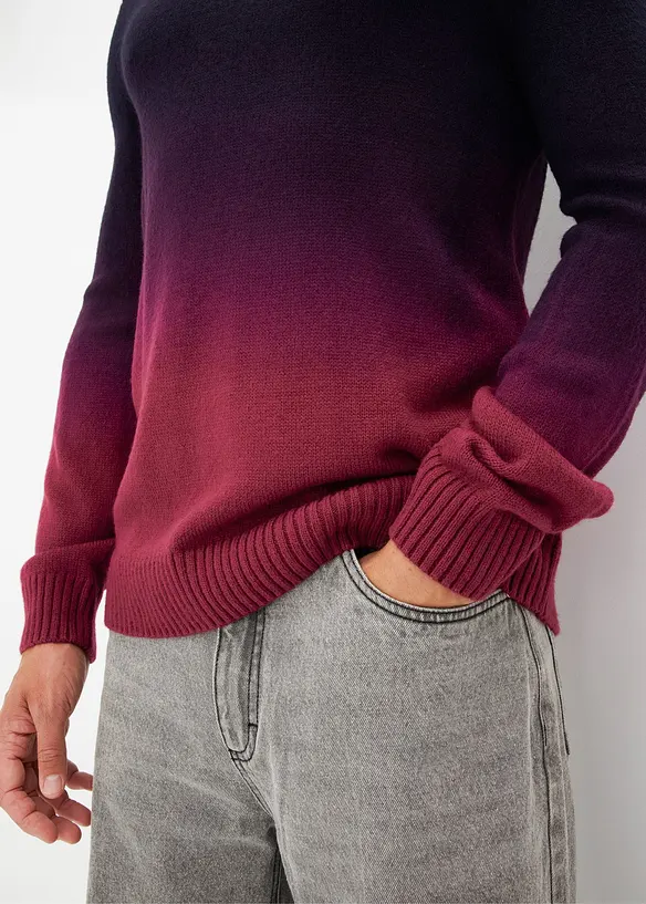 Pull en fine maille avec dégradé, bonprix