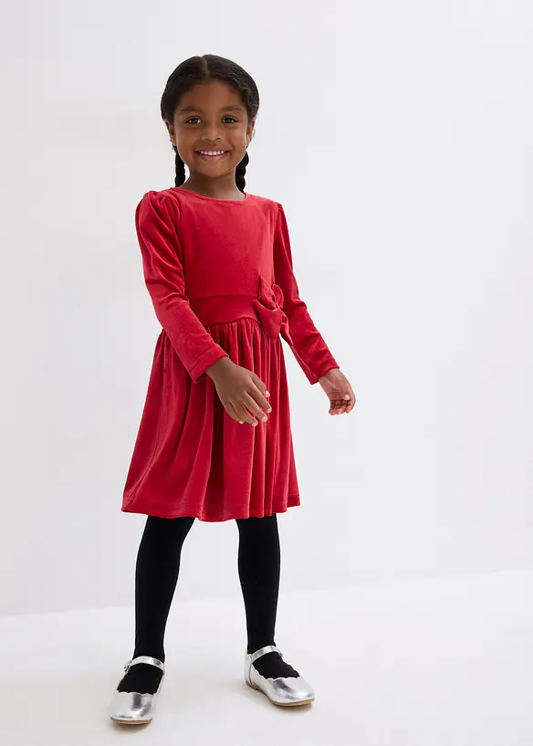 Ausgestelltes Samtkleid, bonprix