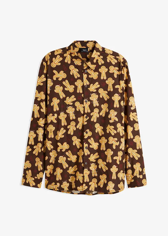 Chemise de Noël à manches longues 100 % coton, bonprix
