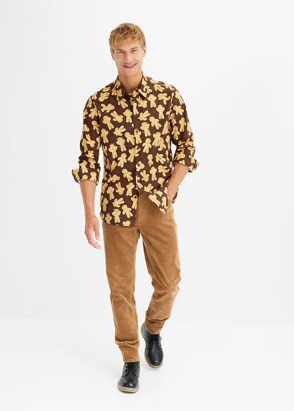 Chemise de Noël à manches longues 100 % coton, bonprix