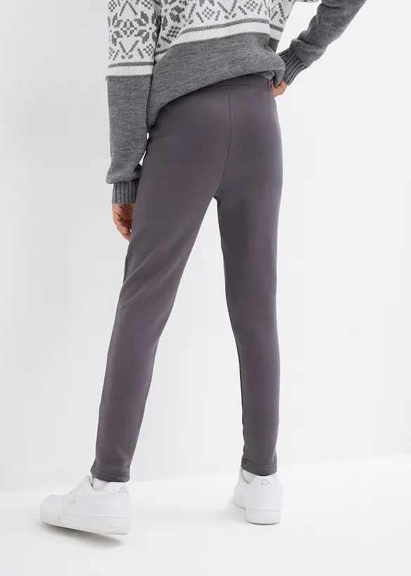 Lot de 2 leggings thermiques avec doublure en polaire douce, bonprix