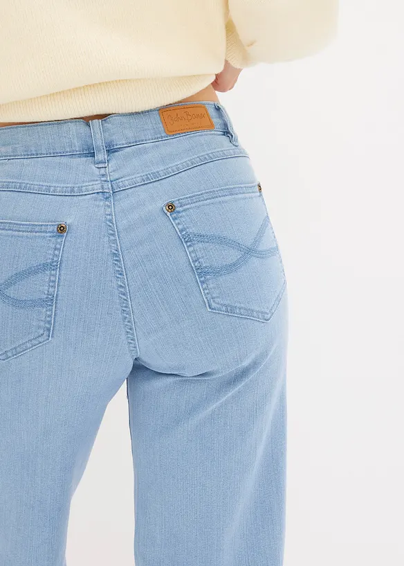 Jean large taille mi-haute, extensible, bonprix