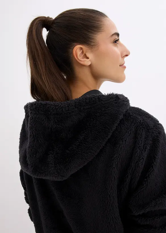 Loungewear Kuschel-Fleece Longpullover, Oversized, bonprix