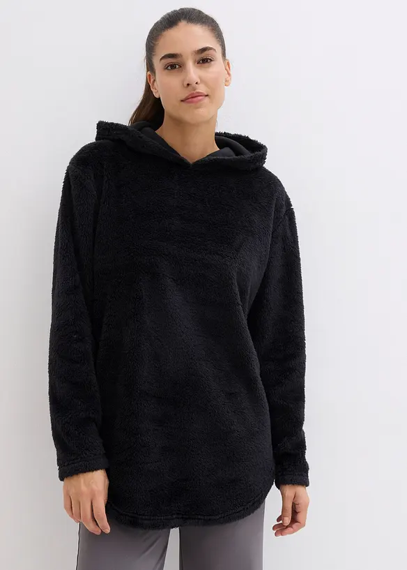 Loungewear Kuschel-Fleece Longpullover, Oversized, bonprix