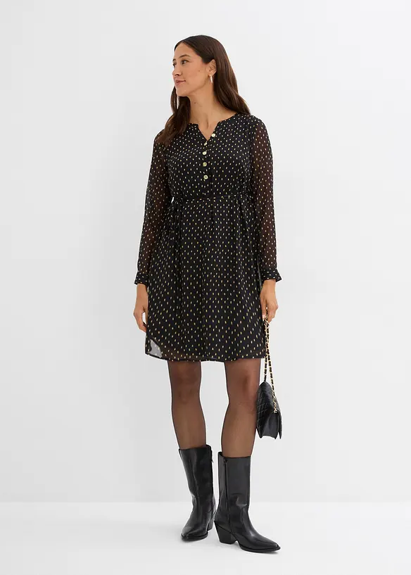 2-in-1 Umstands- und Stillkleid aus Chiffon, bonprix