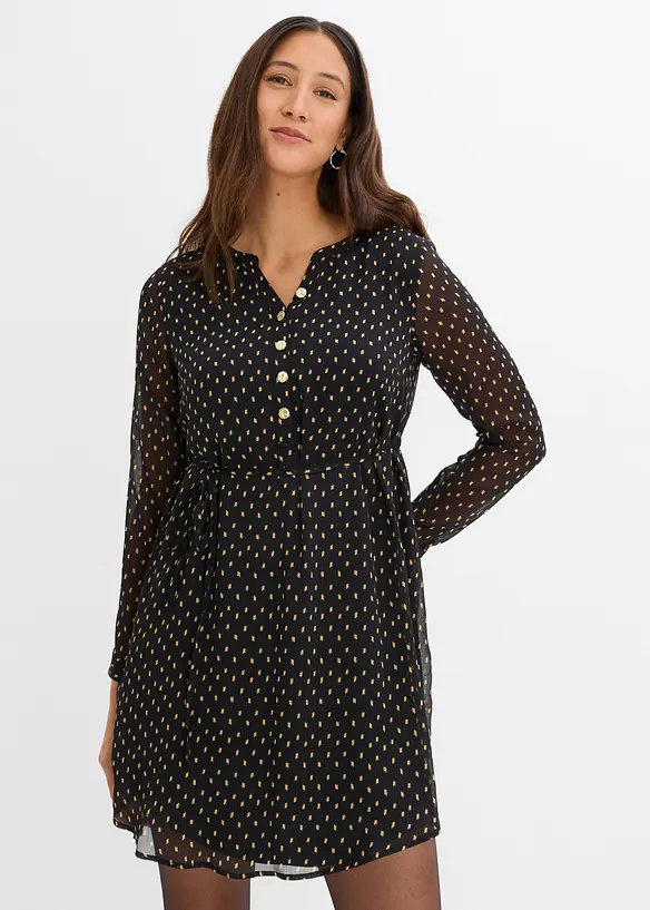 2-in-1 Umstands- und Stillkleid aus Chiffon, bonprix