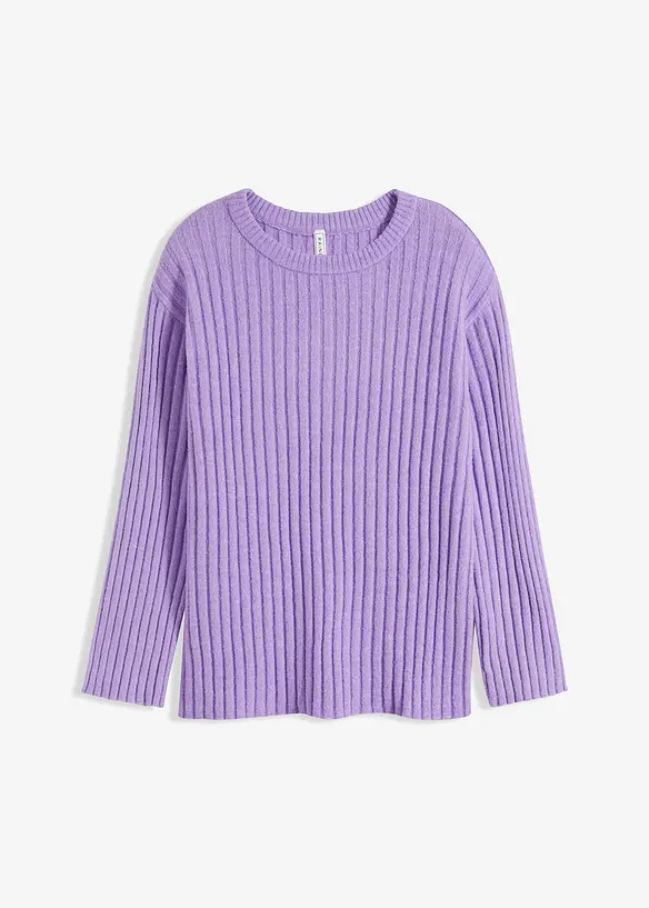 Gerippter Oversize-Pullover, bonprix