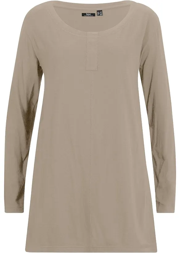 T-shirt manches longues en coton et viscose, bonprix
