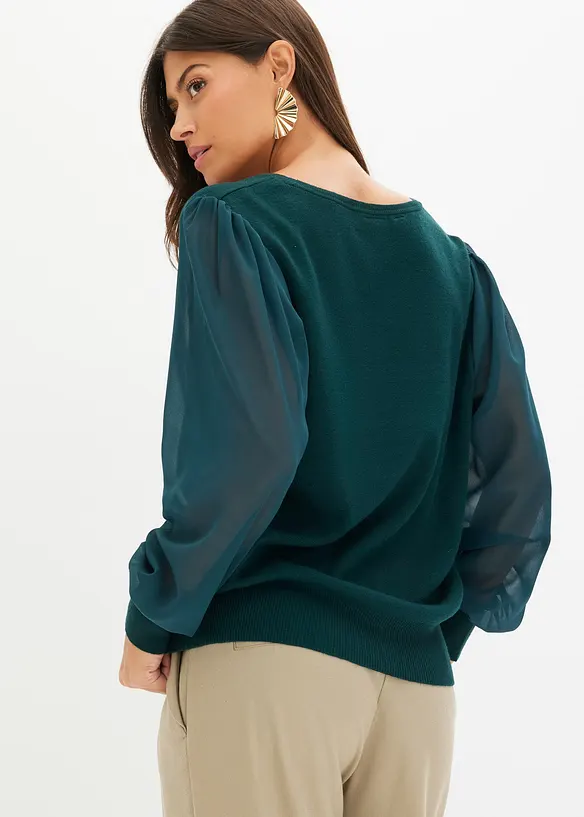 Feinstrickpullover aus softem Viskose-Mix, bonprix