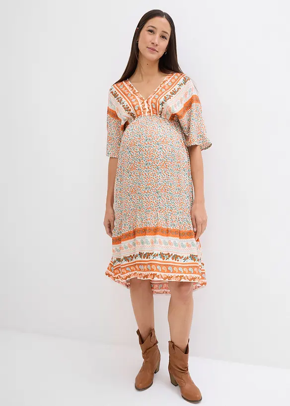Robe de grossesse et d’allaitement en viscose tissée, bonprix