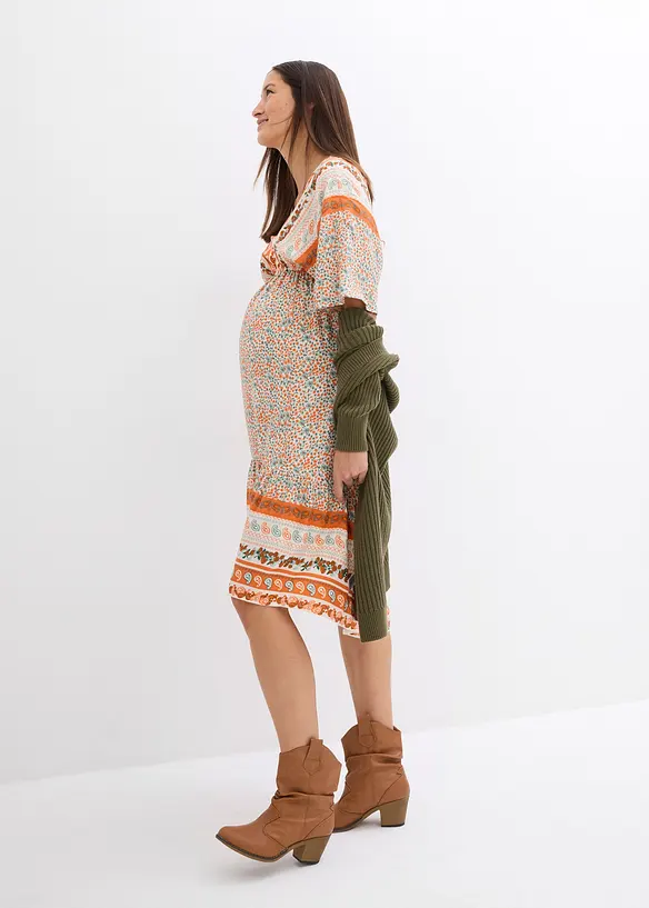 Robe de grossesse et d’allaitement en viscose tissée, bonprix