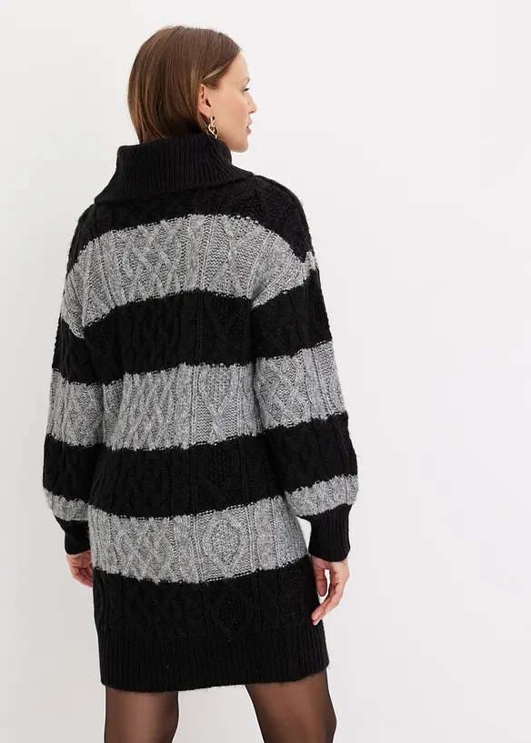 Gestreiftes Strickkleid, bonprix