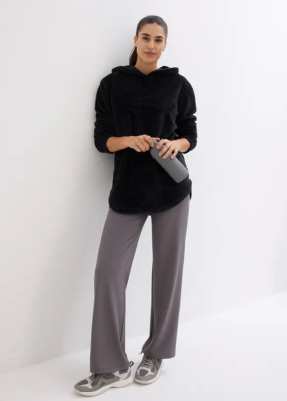 Loungewear Kuschel-Fleece Longpullover, Oversized, bonprix