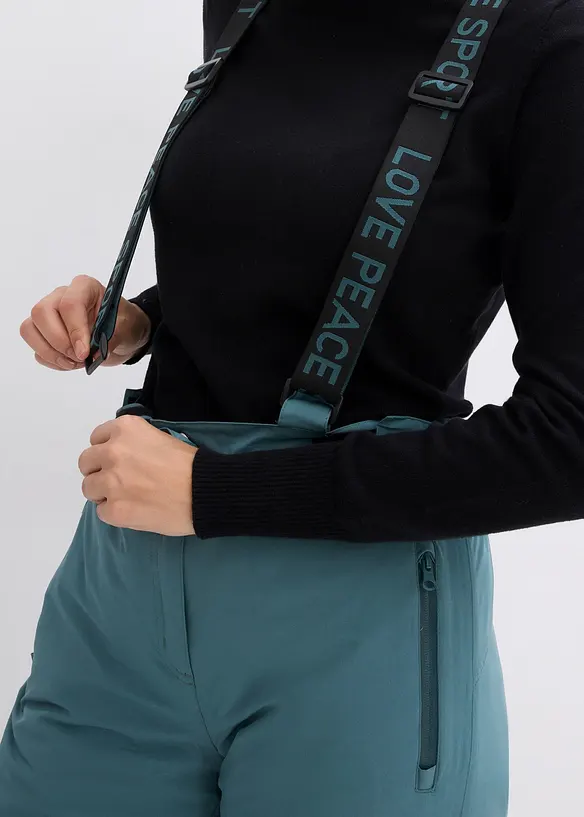 wasserdichte Ski Funktions-Thermohose mit abnehmbaren Trägern, bonprix