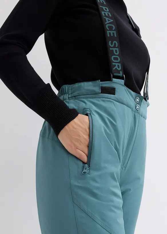 wasserdichte Ski Funktions-Thermohose mit abnehmbaren Trägern, bonprix