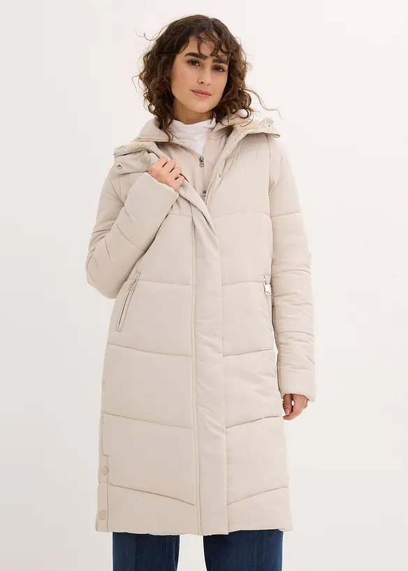 Doudoune avec capuche doublée sherpa, bonprix