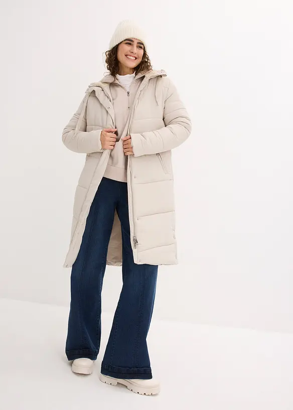 Doudoune avec capuche doublée sherpa, bonprix