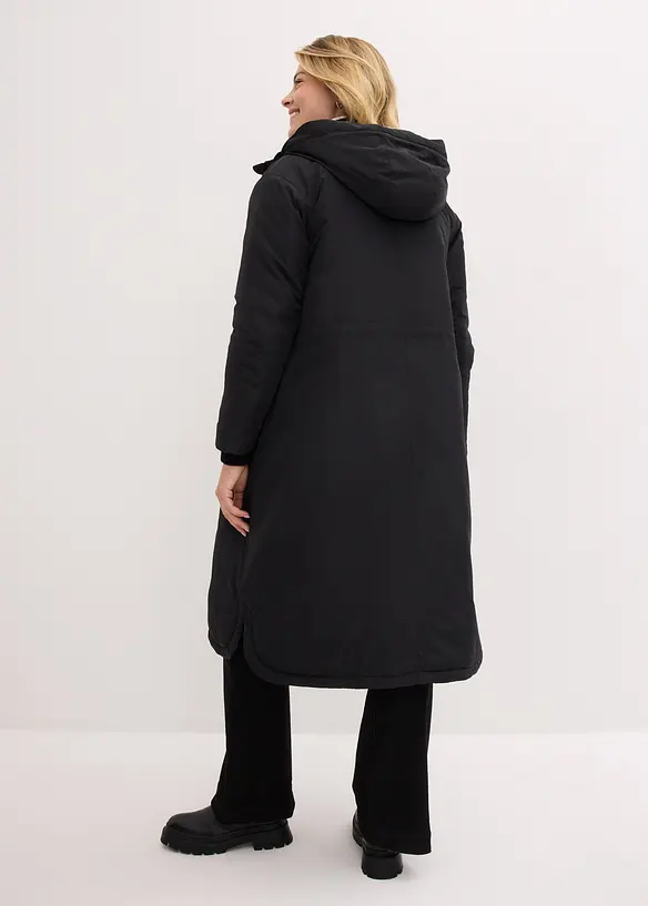 Parka ample forme trapèze avec lien sous coulisse, bonprix