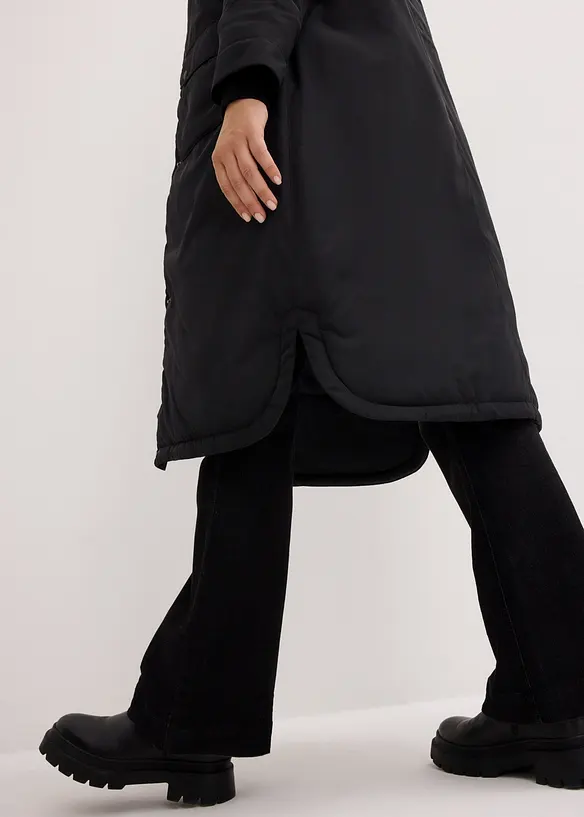 Parka ample forme trapèze avec lien sous coulisse, bonprix