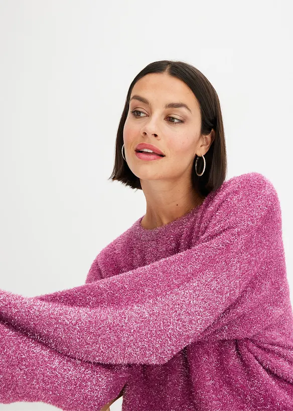 Pullover mit Glitzereffekt, bonprix