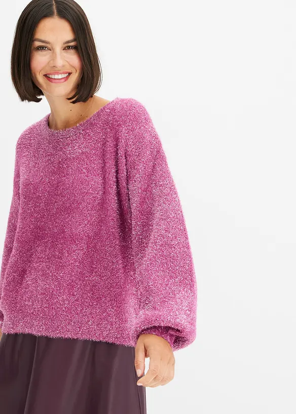 Pullover mit Glitzereffekt, bonprix
