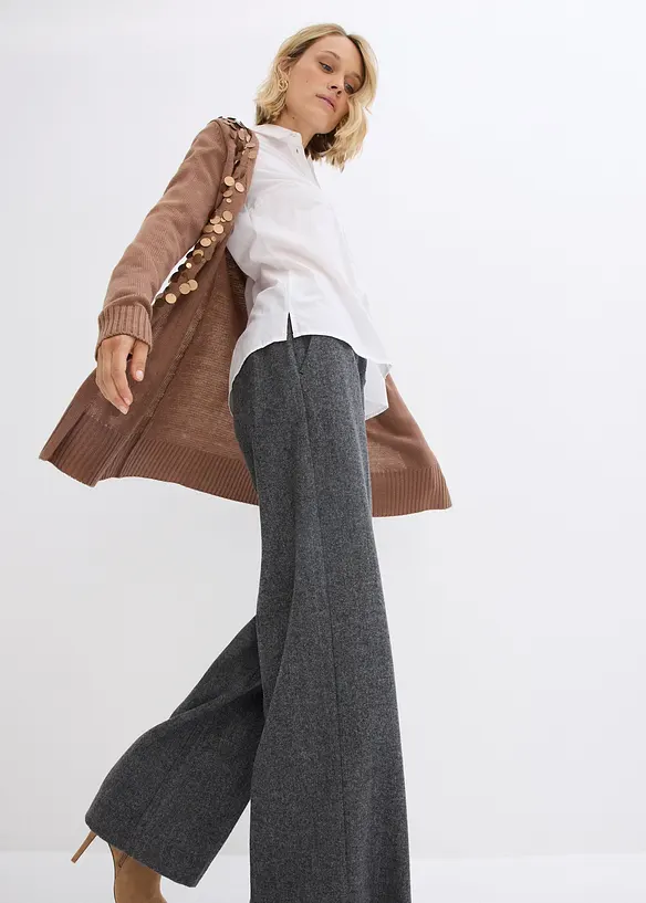 Wollhose mit Fischgratmuster, bonprix