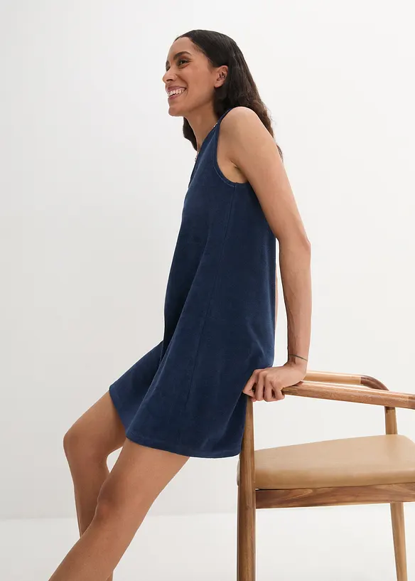 Frottee-Kleid in A-Linie, bonprix