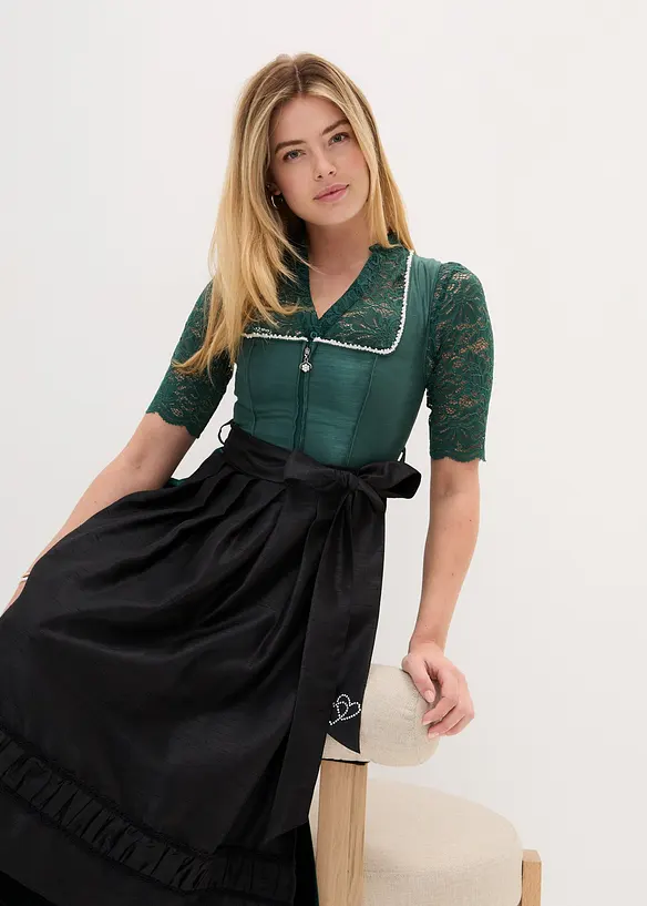 Blouse Dirndl en dentelle, bonprix